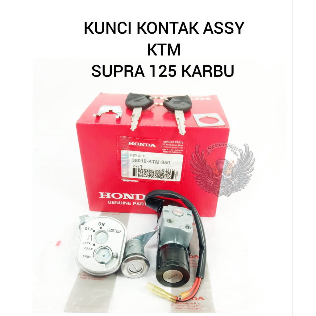 Jual Kunci Kontak Set Honda Ktm Supra Karbu Kualitas Original Honda Ahm Presisi Produk Rapi