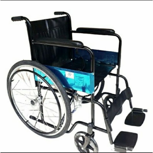 Jual Kursi Roda Standard Hitam Sellaco 809 / Kursi Roda Black Steel