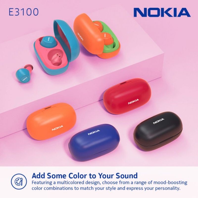 Jual Nokia Essential True Wireless TWS Earphone E3100 Bluetooth