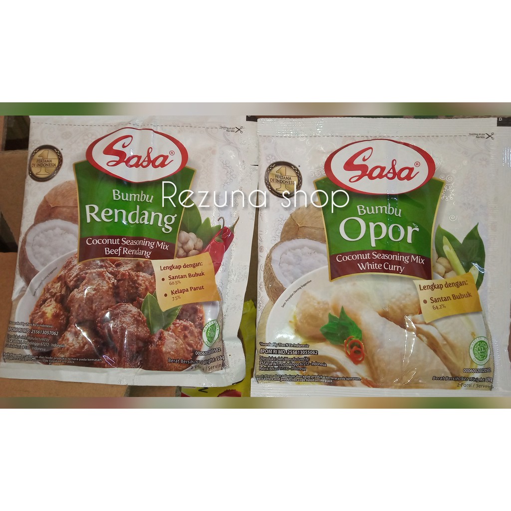 Jual Sasa Bumbu rendang bumbu opor 36gr | Shopee Indonesia