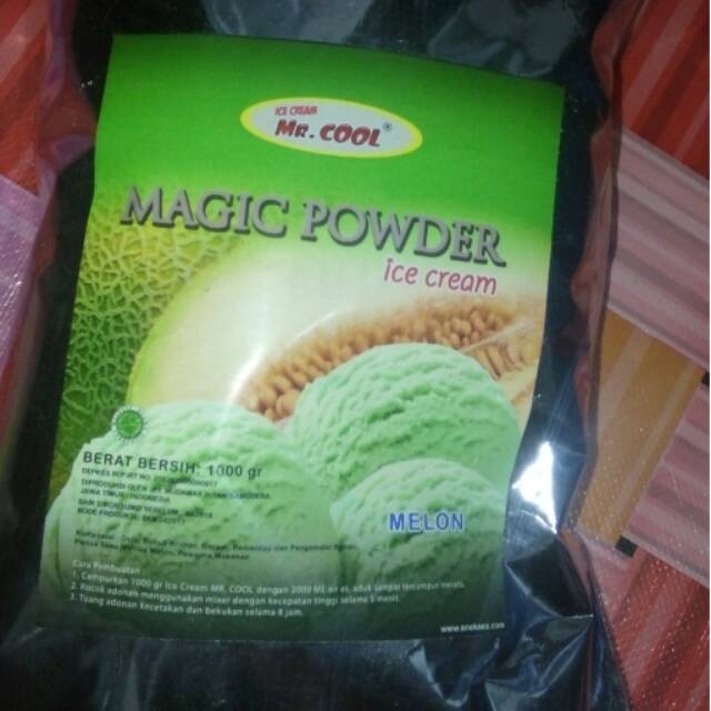 Jual MAGIC POWDER ICE CREAM MR COOL rasa MELON | Shopee Indonesia