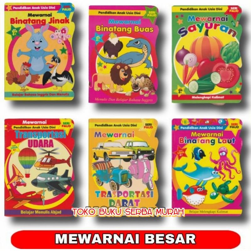 Jual Buku Menulis Dan Mewarnai Seri PAUD Dan TK | Shopee Indonesia