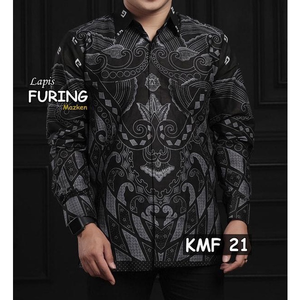 Jual KMF 21 Kemeja G Furing Batik Furing Premium Lengan Panjang S M L