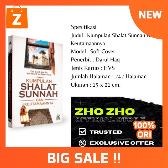 Jual Buku Kumpulan Shalat Sunnah And Keutamaannya Darul Haq Shopee