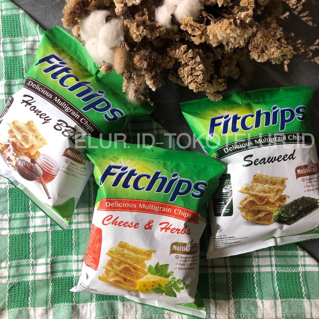 Jual FITCHIPS - Multigrain Chip Snacks (Cheese & Herbs, Seaweed, Honey ...