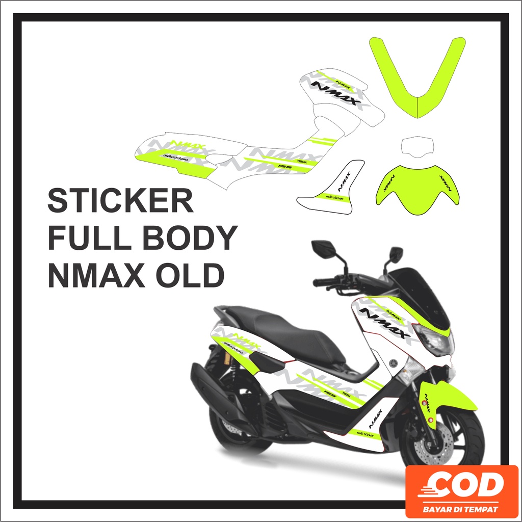 Jual Stiker Motor YAMAHA NMAX OLD Full Body Sticker NMAX Lama Warna