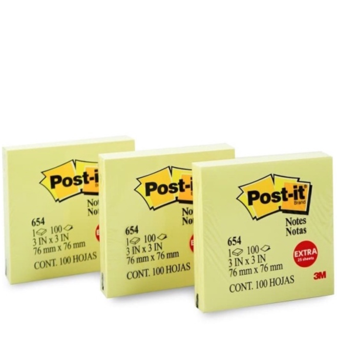 Jual Post it sticky note 654 3M | Shopee Indonesia
