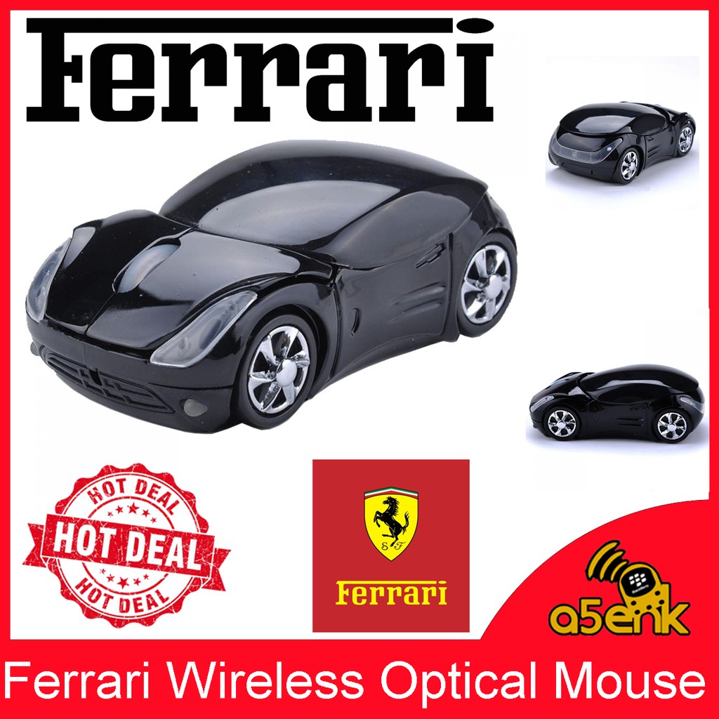 Jual Mouse Wireless Car Ferrari Wireless Optical Mouse Bentuk Mobil ...