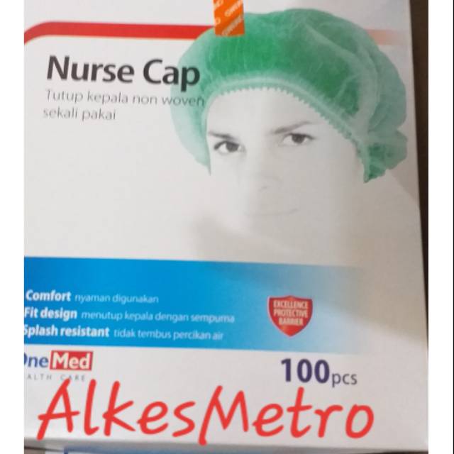 Jual NURSE CAP/TOPI SUSTER ONEMED, PENUTUP KEPALA ISI 100 PCS | Shopee ...