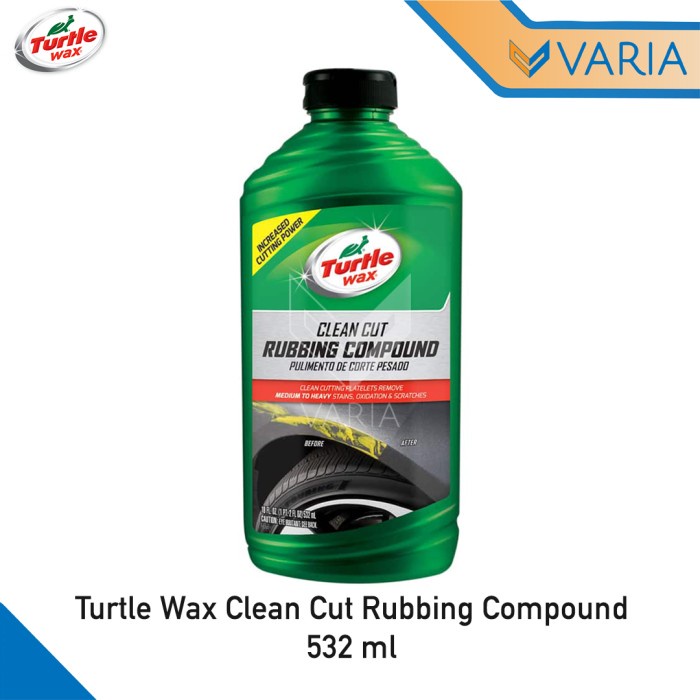 Jual Turtle Wax Clean Cut Rubbing Compound Liquid 532 ml Premium Grade