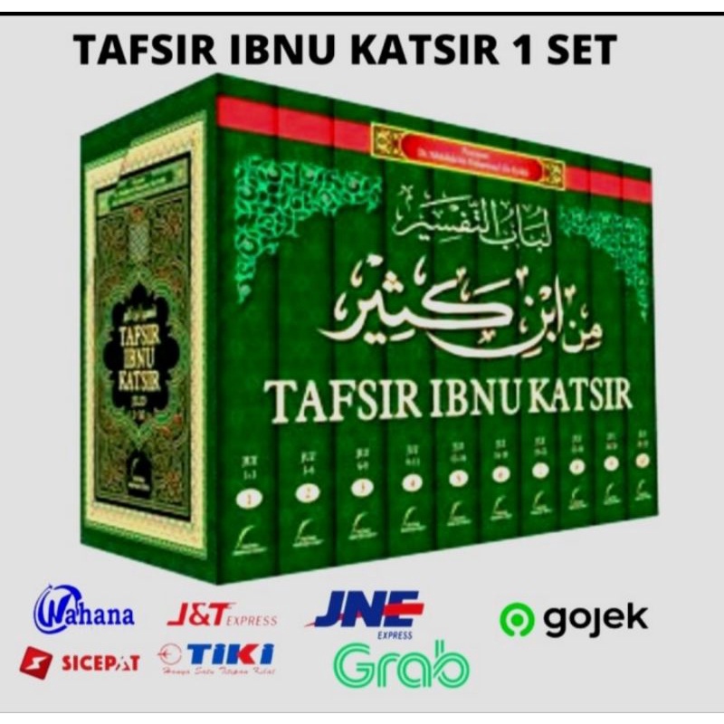 Jual Buku Tafsir Ibnu Katsir Lengkap 10 Jilid Pustaka Imam Syafii Shopee Indonesia