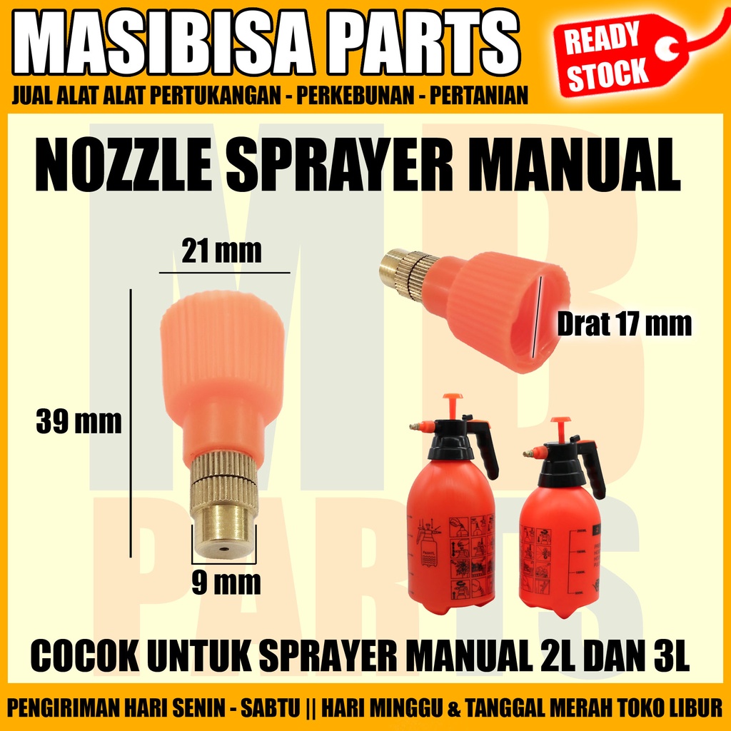 Jual Nozzle Spuyer Kepala Nozel Sprayer Manual Tangan Liter