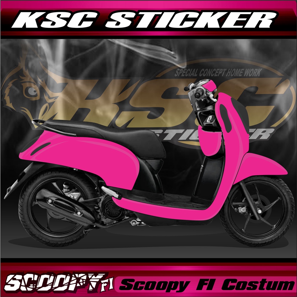 Jual Decal Honda Scoopy Fi Polos Costum Fullbody Dekal Stiker Sticker