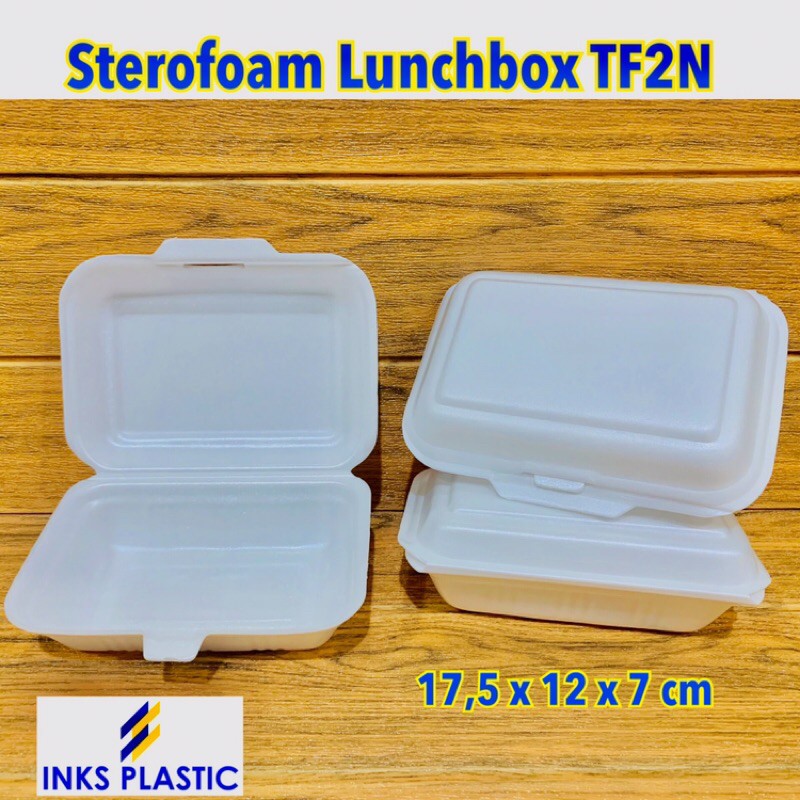 Jual STEROFOAM/STYROFOAM GABUS MAKANAN LUNCH BOX TF 2N ( 100 PCS ) Shopee Indonesia
