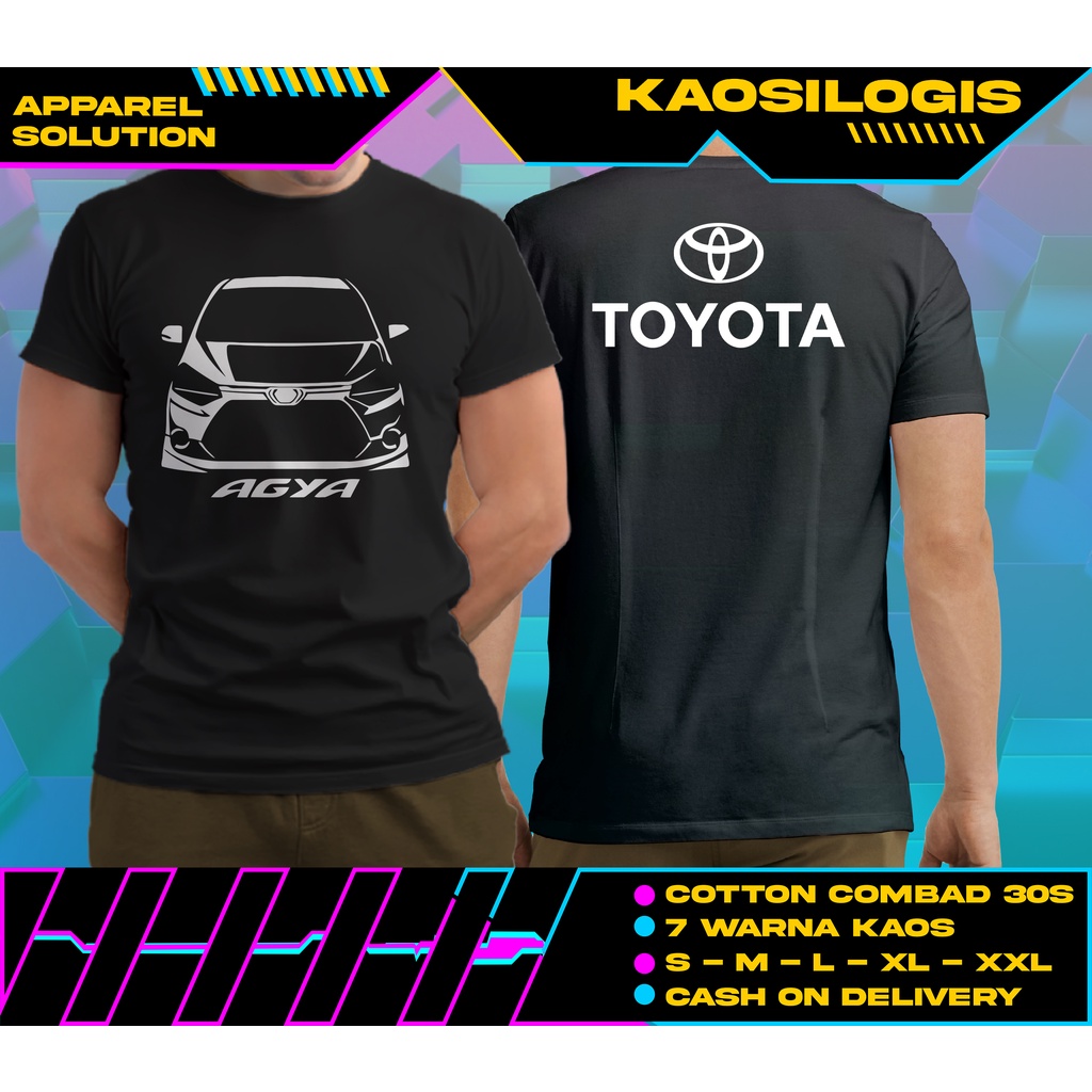 Jual Kaos Toyota New AGYA Facelift Otomotif Racing Kaosilogis