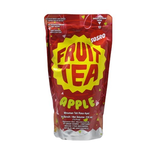 Jual FRUIT TEA APPLE POUCH 200ML | Shopee Indonesia