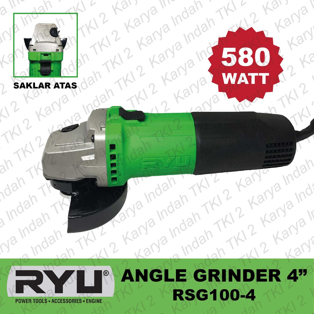 Jual Mesin Gerinda Tangan RYU RSG100-4 Angle Grinder 4