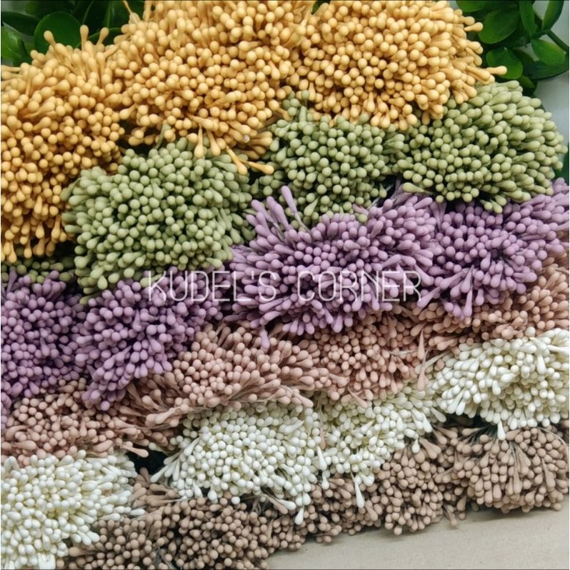 Jual 350pcs/ 1 ikat putik bunga tepung/putik dop/ putik korea | Shopee ...