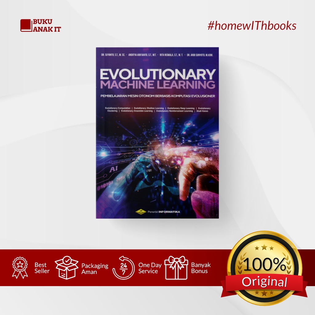 Jual BUKU EVOLUTIONARY MACHINE LEARNING PEMBELAJARAN MESIN OTONOM ...
