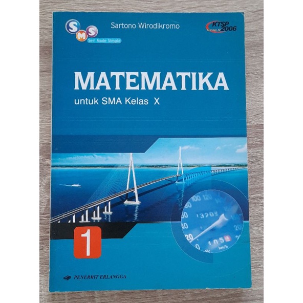 Jual Buku Pelajaran Matematika 1 Untuk Kelas X Kelas 10 SMA | Shopee ...