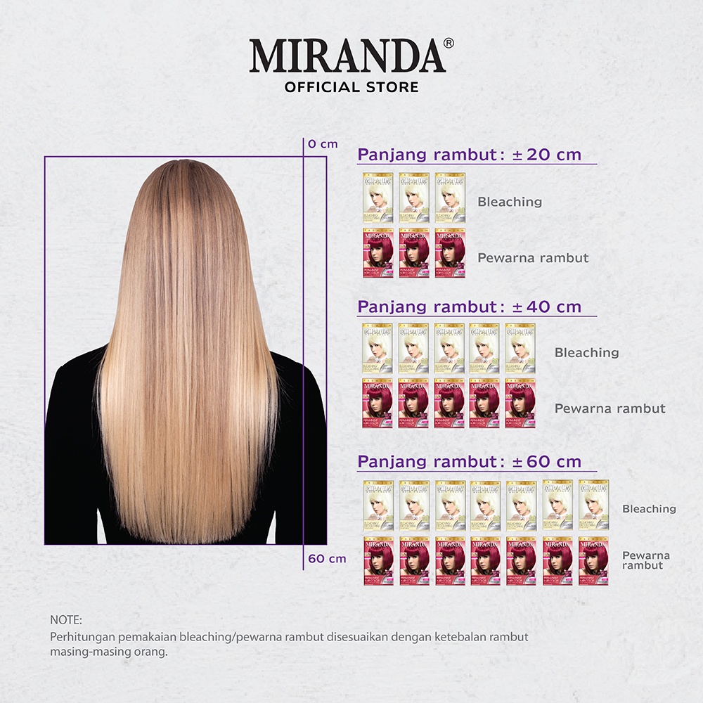 Jual Miranda Hair Color (Cat Rambut Permanen) MC8 Violet Red 30ml ...