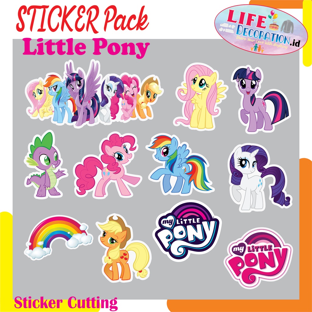 Jual STIKER LITTLE PONY / STICKER PACK KUDA PONI | Shopee Indonesia