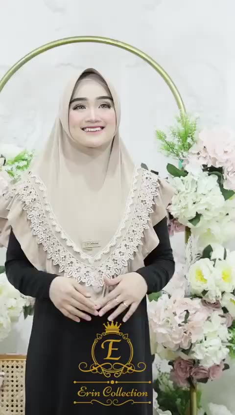 Jual JILBAB INSTAN JESEY/JILBAB RENDA INSTAN /JILBAB RENDA MEWAH ERIN ...