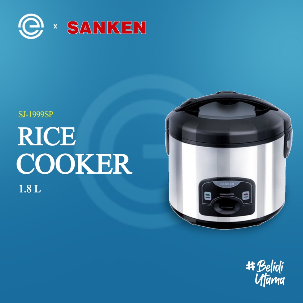 Jual SANKEN Rice Cooker Stainless 1.8 Liter SJ1999M Shopee Indonesia