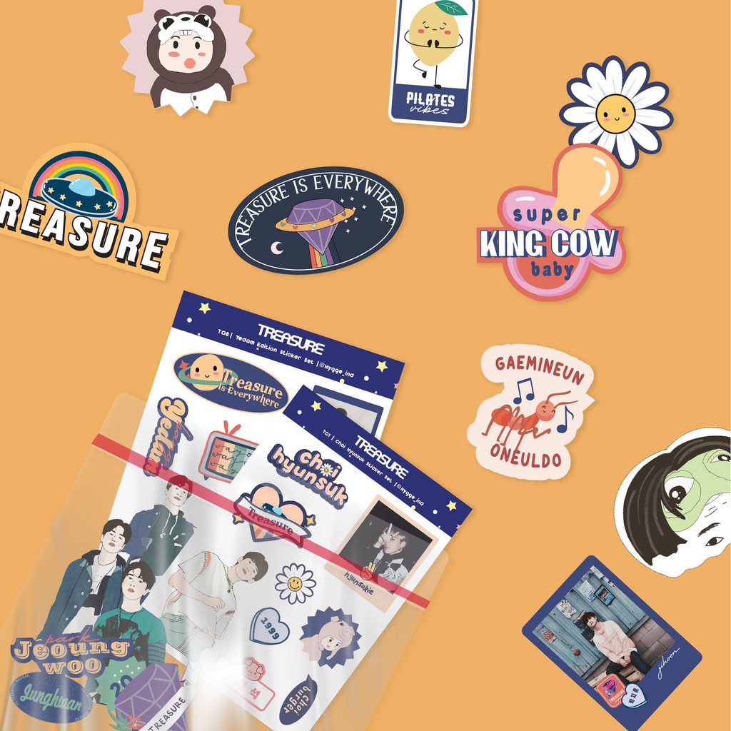 Jual Treasure Sticker Set | Full Member MIN BELI 2 | Shopee Indonesia
