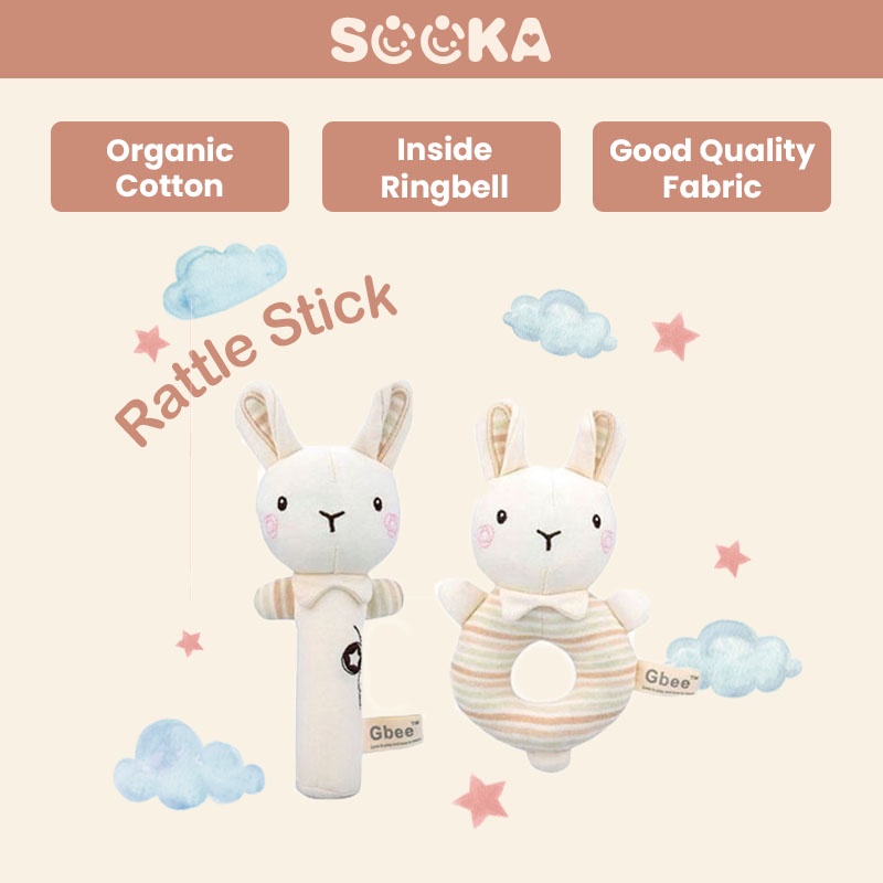 Jual SOOKA Boneka Rattle Stick Karakter Dengan Busa Dalam Organic ...