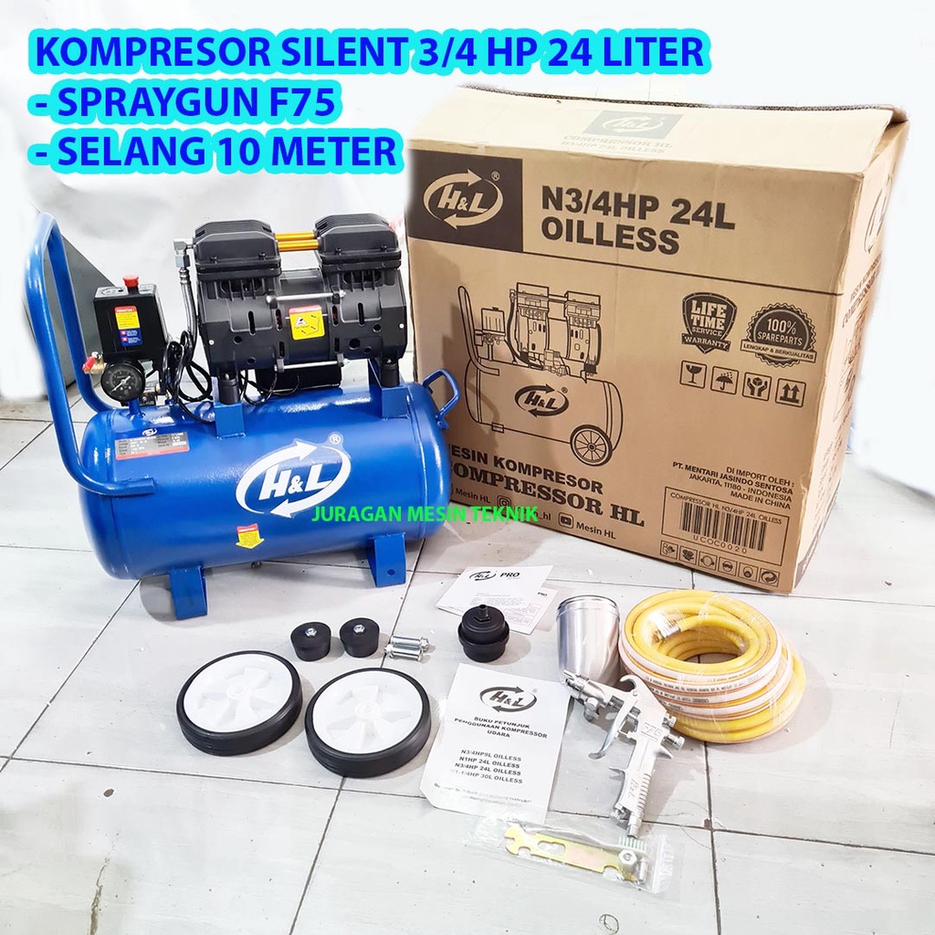 Jual Gojek H L Kompresor Silent Hp L Hl Spraygun F Selang M Shopee Indonesia