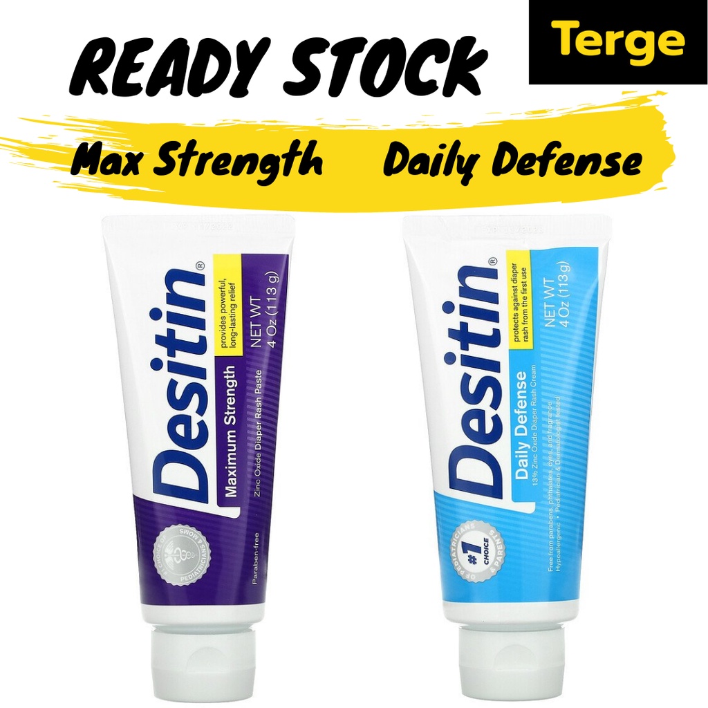 Jual Desitin Diaper Rash Cream Daily Defense Paste Maximum Strength