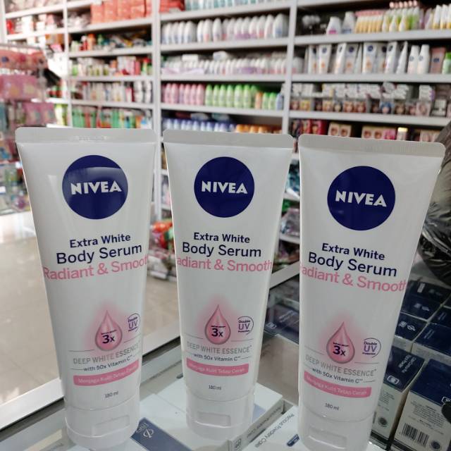 Jual Nivea Extra White Body Serum Radiant And Smooth 180ml Shopee Indonesia