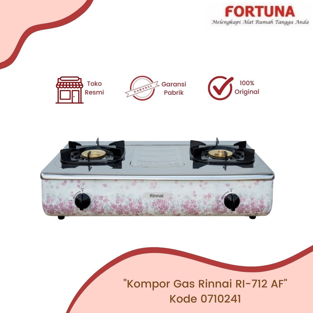 Jual Kompor Rinnai RI-712AF / Kompor 2 Tungku RI-712AF | Shopee Indonesia