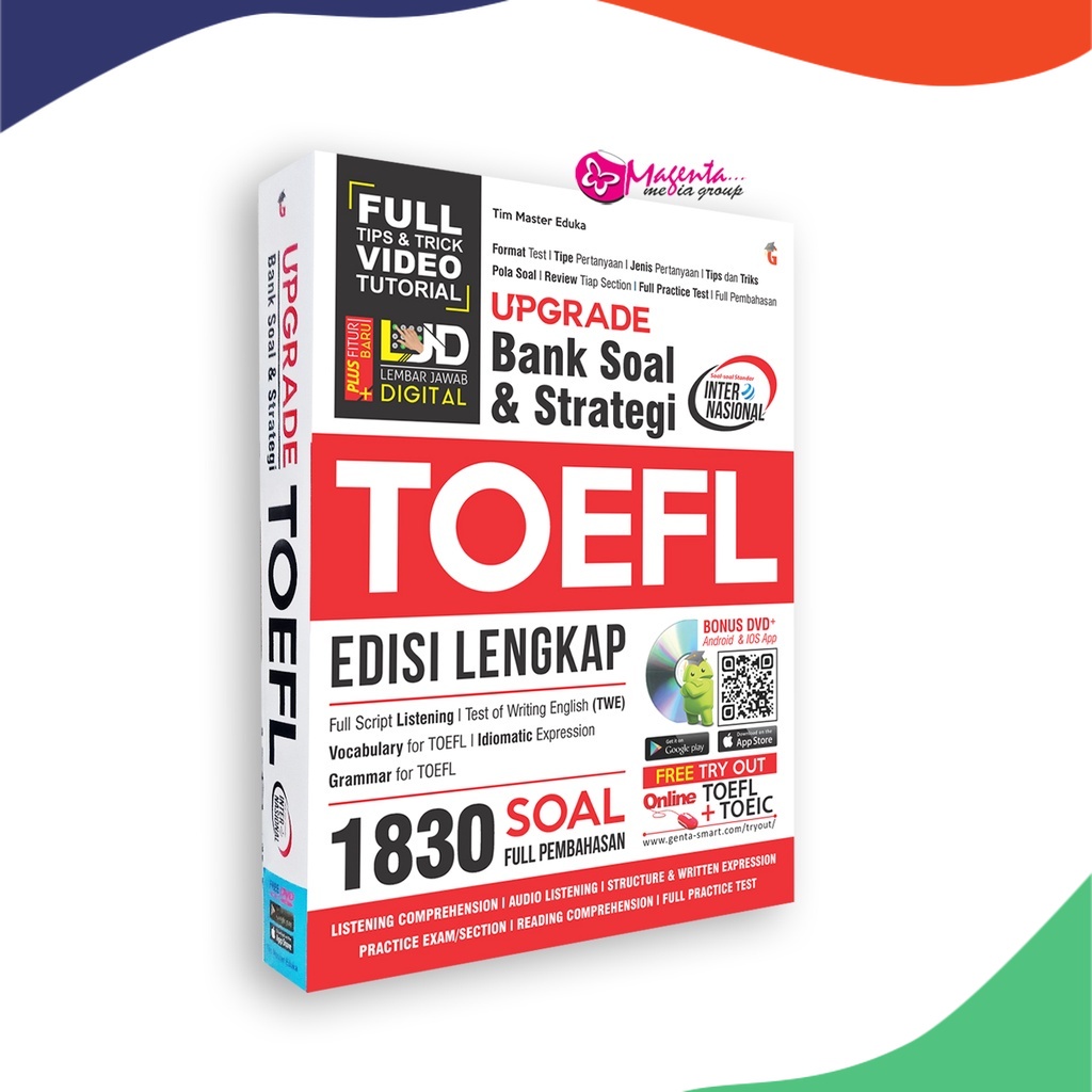 Jual Buku Tes TOEFL TOEIC Upgrade Bank Soal & Strategi TOEFL 1830 ...