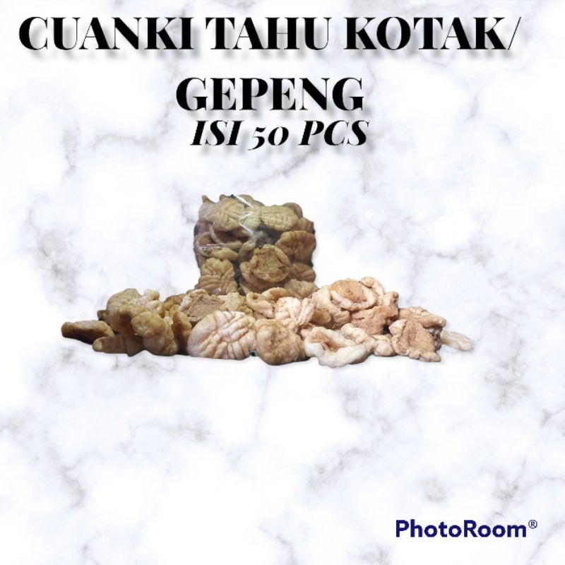 Jual Cuanki Tahu Kotak Atau Tahu Gepeng Isi 50 Pcs Shopee Indonesia