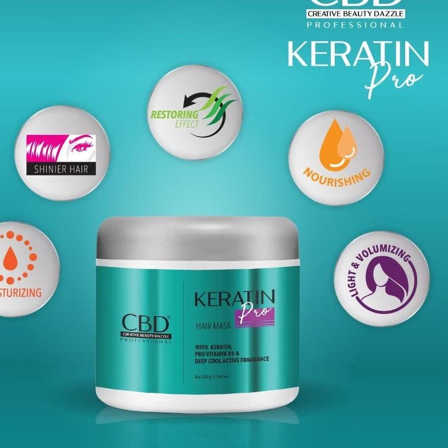 Jual Review CBD Keratin Pro Color Shield Treatment Daily Hair Mask
