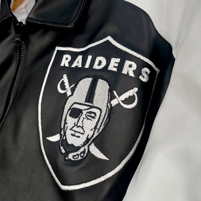 Jual RAIDERS STARTER NFL AMERICAN FOOTBALL TEAM LEATHER JACKET BIG SIZE ...