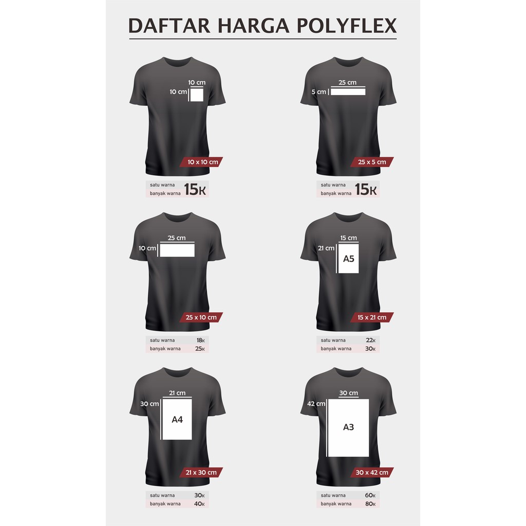 Jual Sablon Custom (Polyflex) | Shopee Indonesia