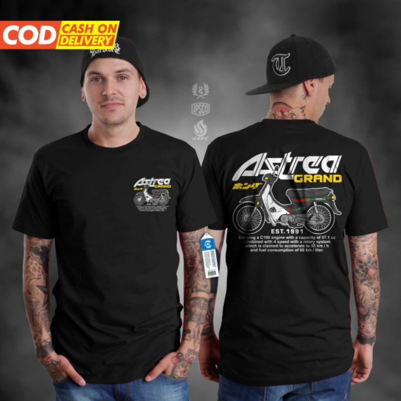 Jual Baju Atasan Kaos Distro Motor Pria Lengan Pendek Keren Terbaru