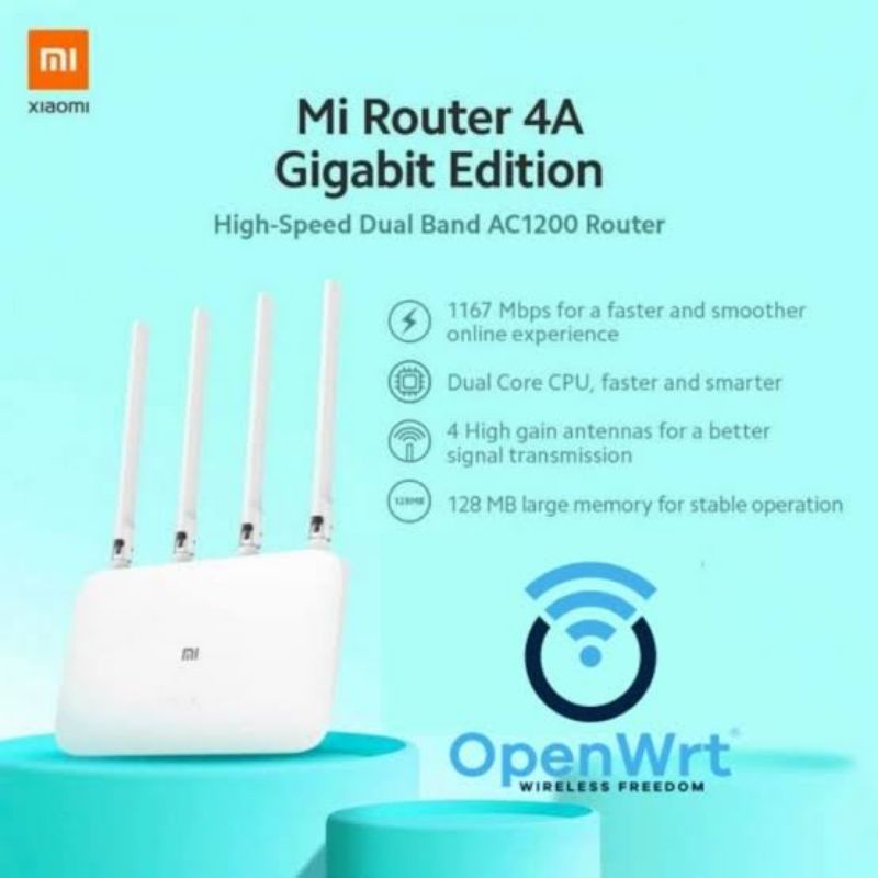 Jual Xiaomi Mi Router 4a Gigabit Openwrt Global Edition Shopee Indonesia