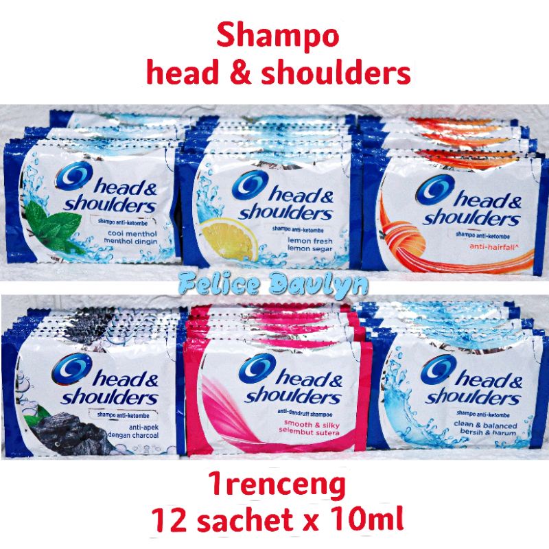 Jual Exp 2025 shampo HEAD & SHOULDERS sachet 12x10ml =120ml | Shopee