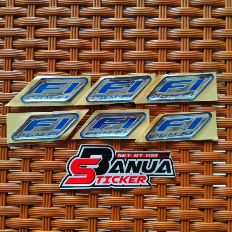 Jual Emblem Logo Pgm Fi Stiker Logo Pgm Fi Timbul Shopee Indonesia