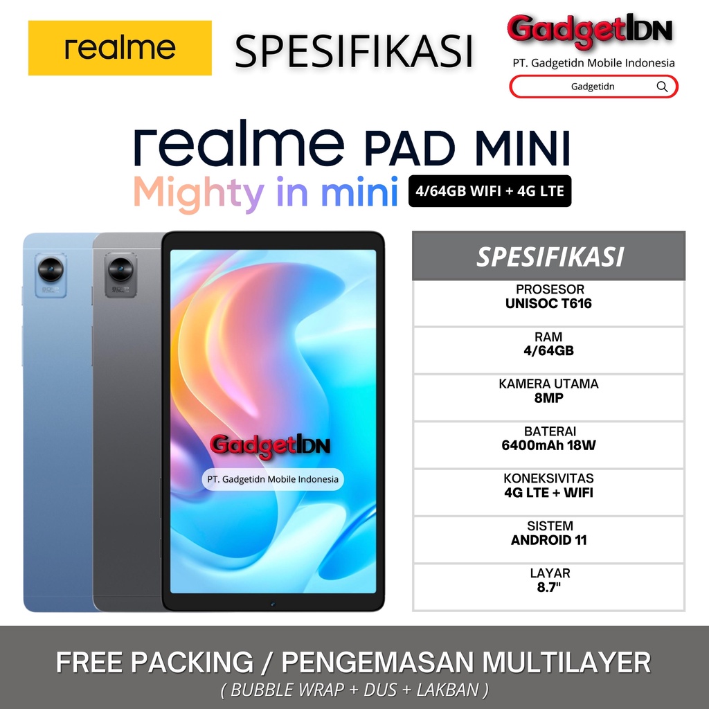 Jual REALME Pam Mini 4/64GB 3/32GB 4G LTE Garansi Resmi Realme | Shopee ...