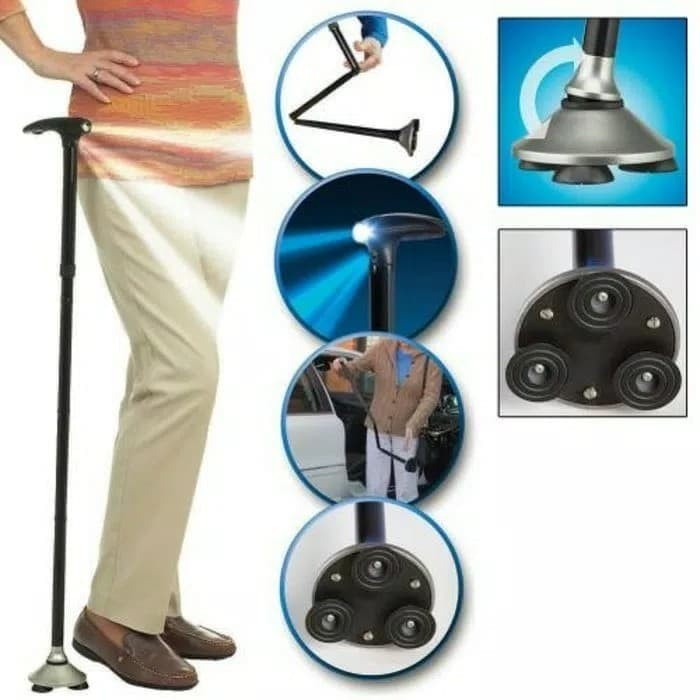 Jual DFANCCIE TRUSTY CANE Alat Tongkat Bantu Jalan Manula Lansia Lipat ...