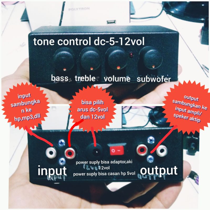 Jual tone control 5-12vol bass,treble,subwofer,volume | Shopee Indonesia