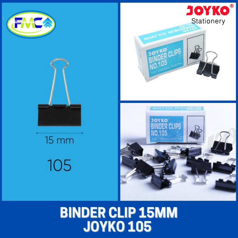 Jual Binder Clip Nomor 105 107 111 155 200 260 280 Joyko Penjepit ...