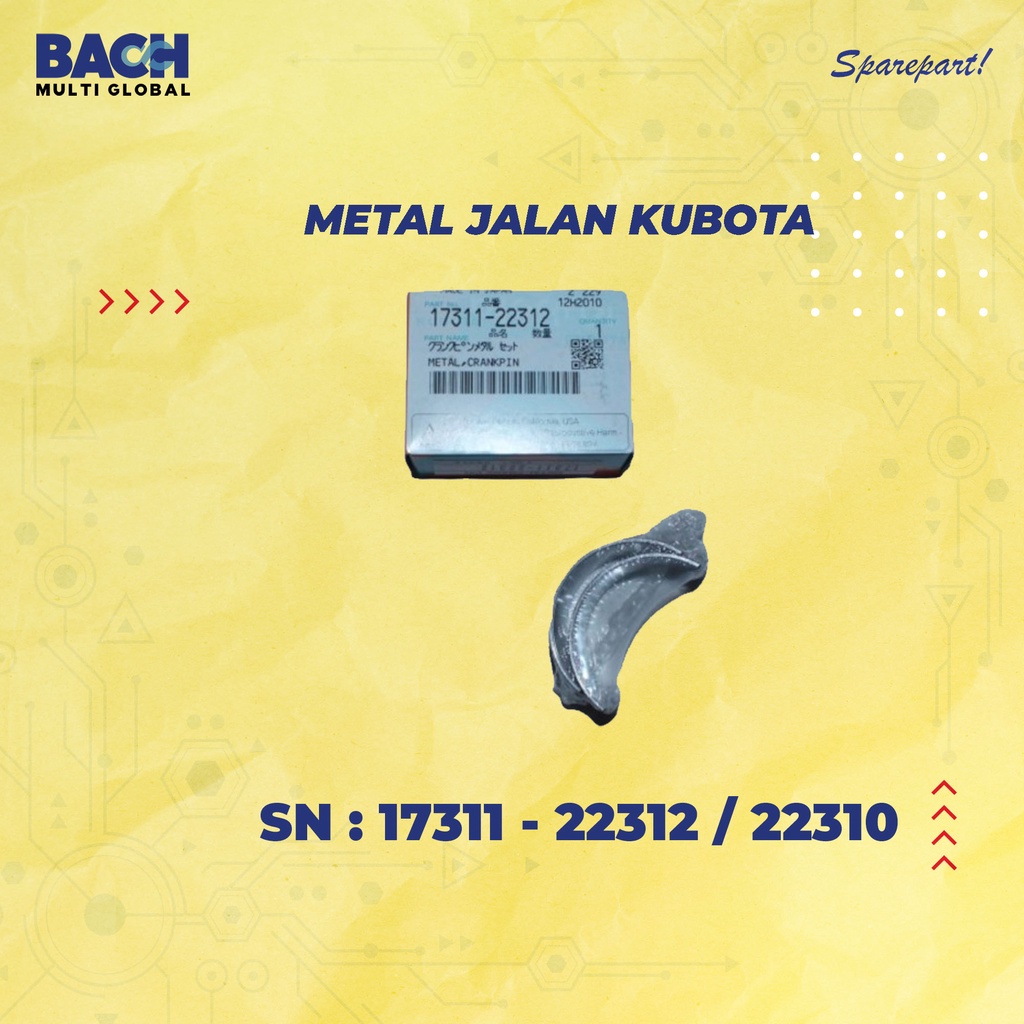 Jual METAL JALAN KUBOTA SERIAL NUMBER : 17311-22312 / 22310 | Shopee ...