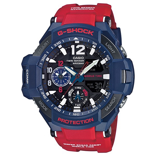 G shock sales merah biru