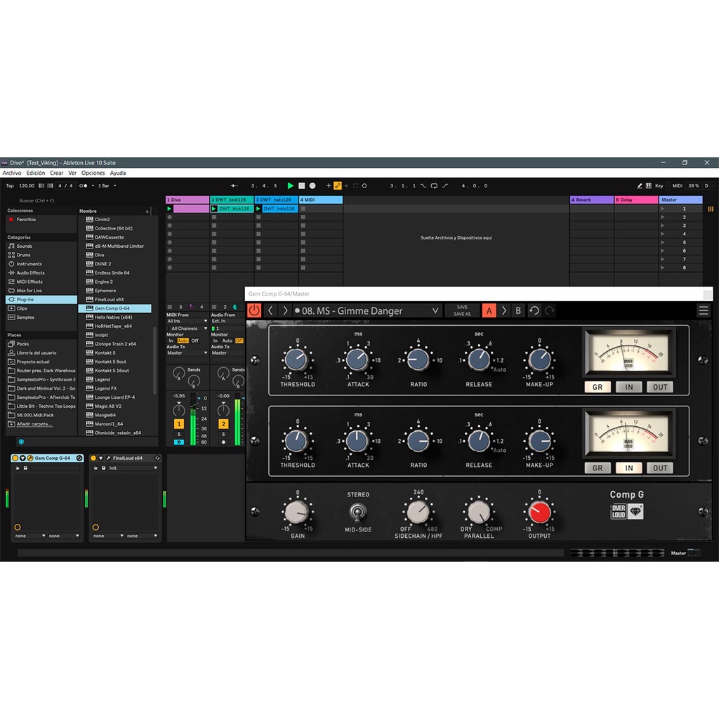 Jual Plugin Overloud Gem Comp G - vst Glue mid-side processing parallel ...